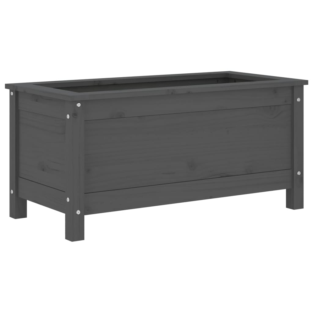 Vidaxl plantenbak 82,5x40x39 cm massief groenenhout grijs