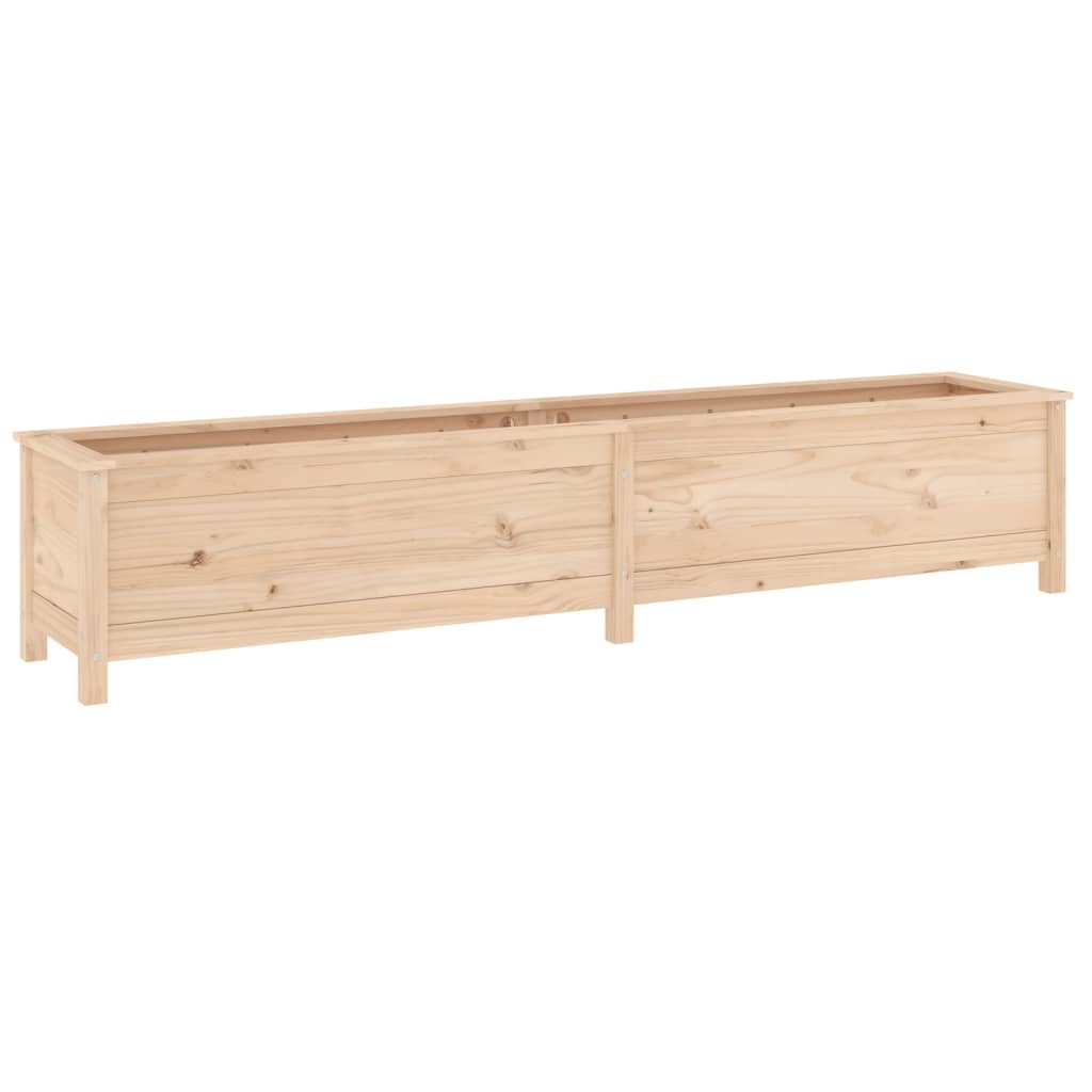 Vidaxl plantenbak verhoogd 199,5x40x39 cm massief grenenhout