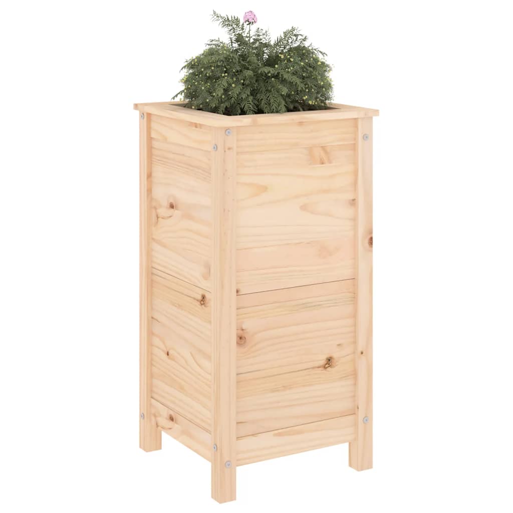 Vidaxl plantenbak 40x40x78 cm massief groenhout
