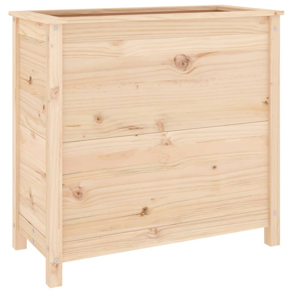 Vidaxl plantenbak 82,5x40x78 cm massief groenhout