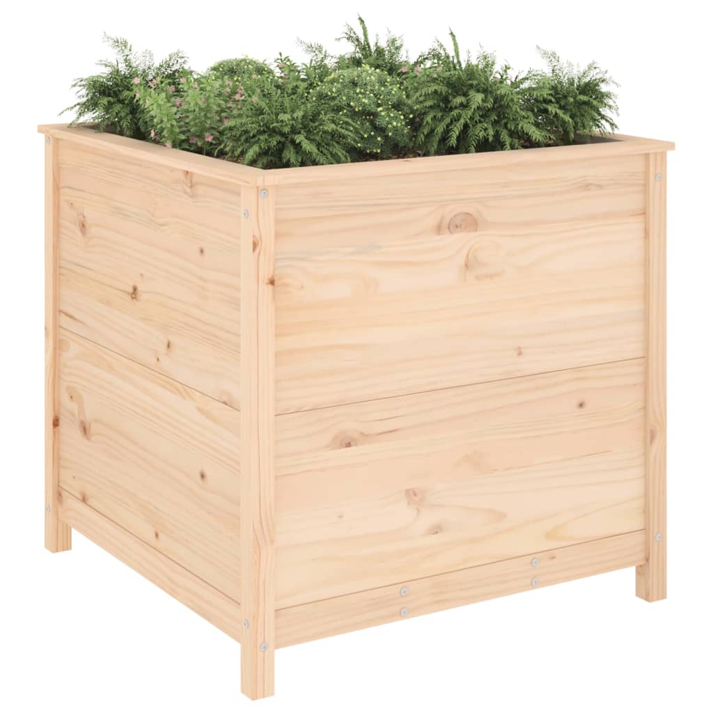 Vidaxl plantenbak 82,5x82,5x78 cm massief groenhout