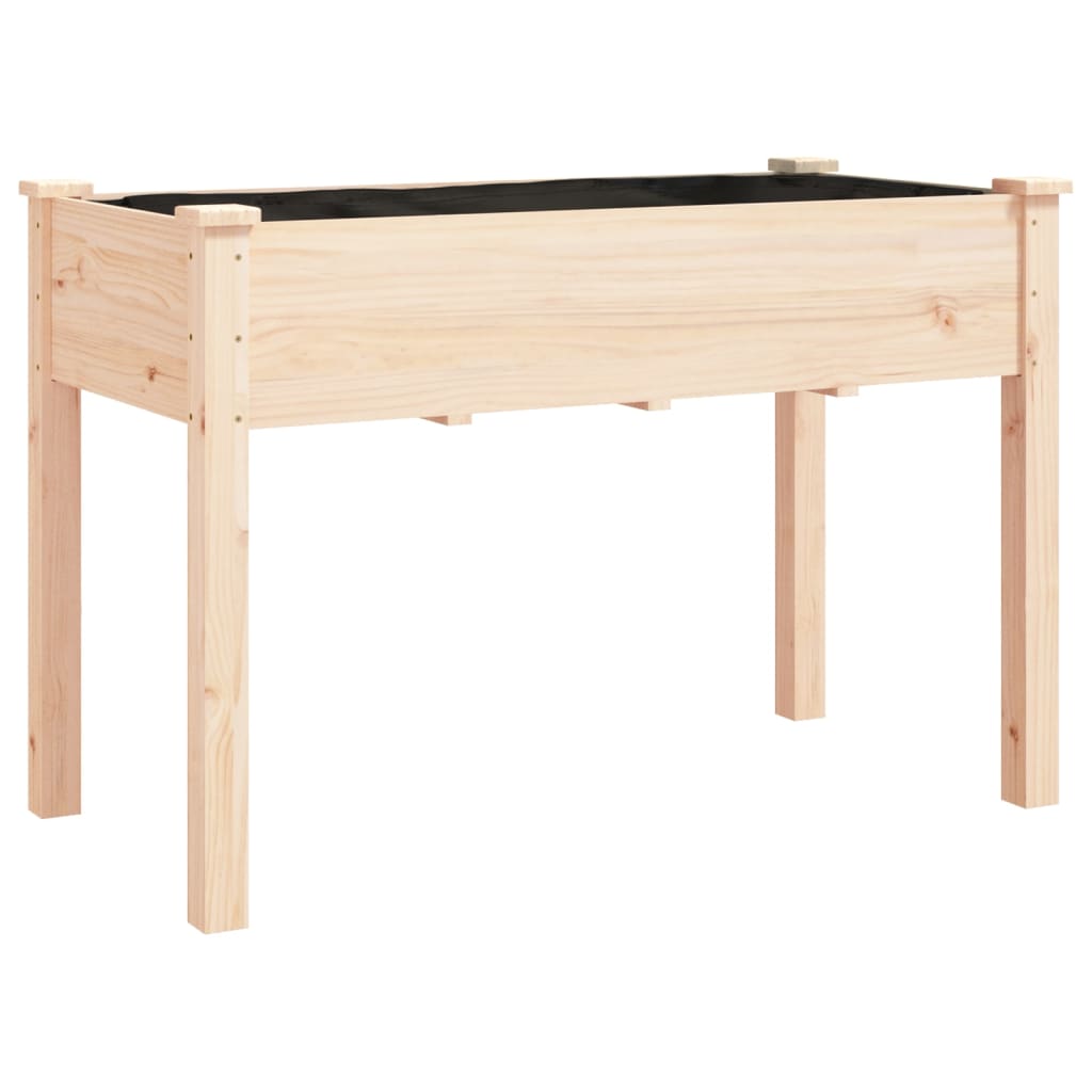 Vidaxl plantenbak met uitvoering 118x59x76 cm massief vuurhout