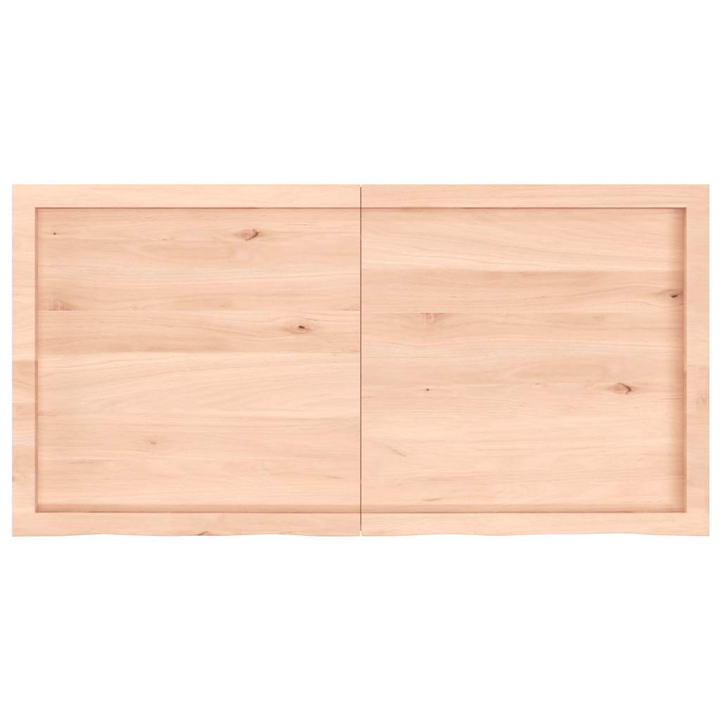 Vidaxl wastafelblad 120x60x(2-6) cm onbehandeld massief hout