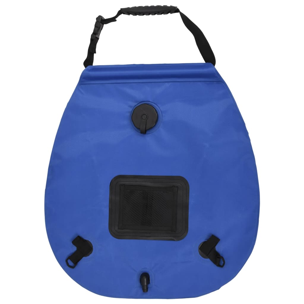 Vidaxl douchezak camping 20 l pvc blauw