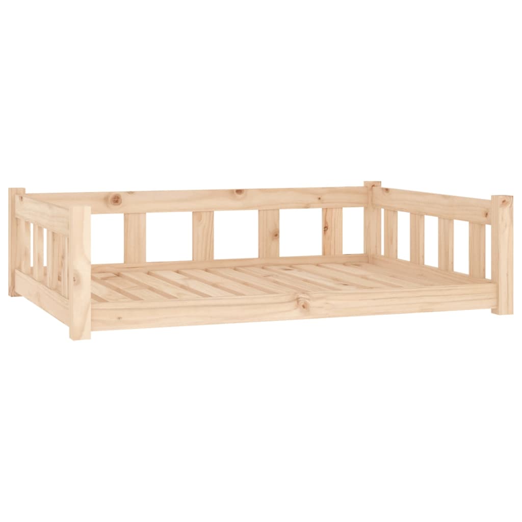 Vidaxl hondenbed 105,5x75,5x28 cm massief grenenhout