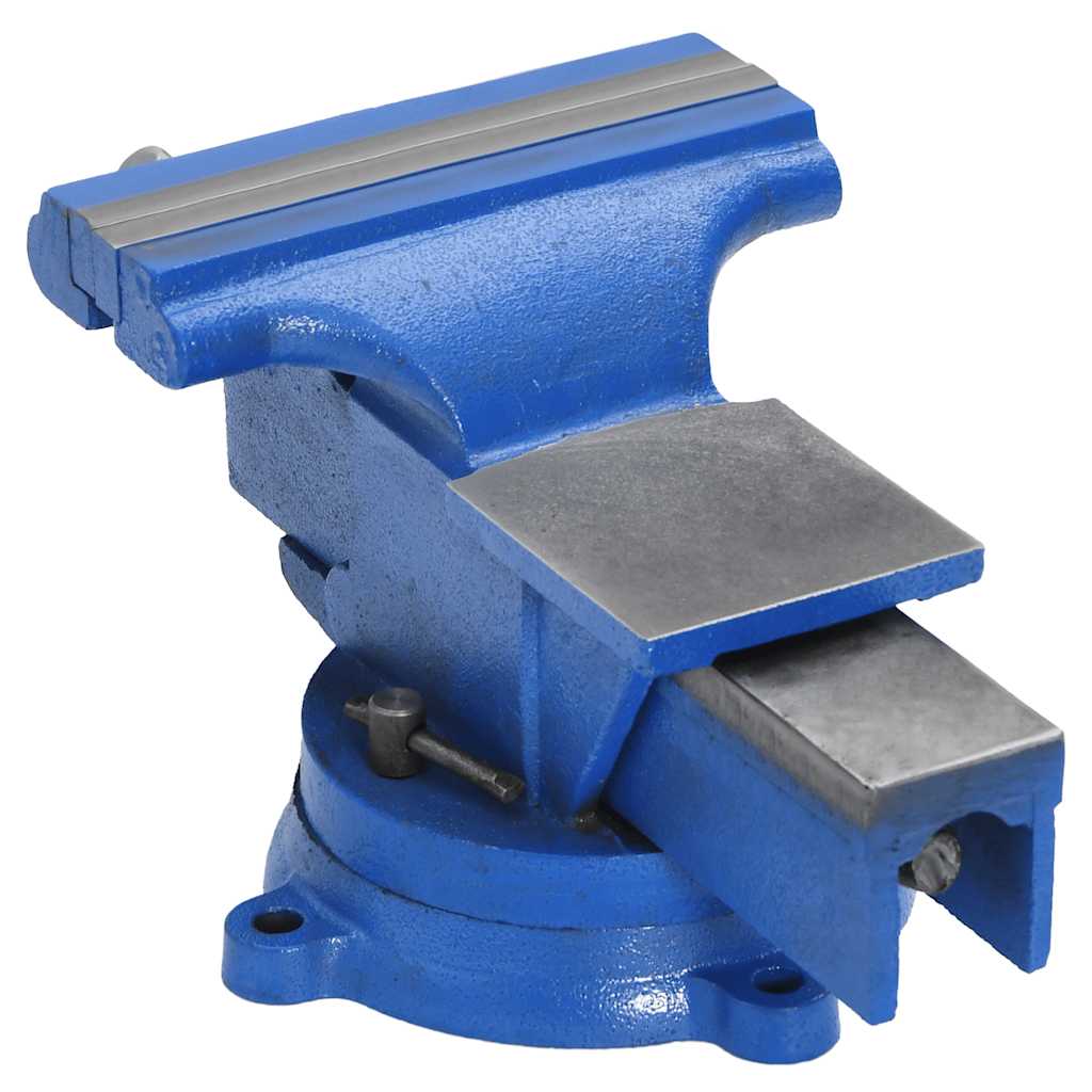Vidaxl bankschroef 150 mm gietijzer blauw