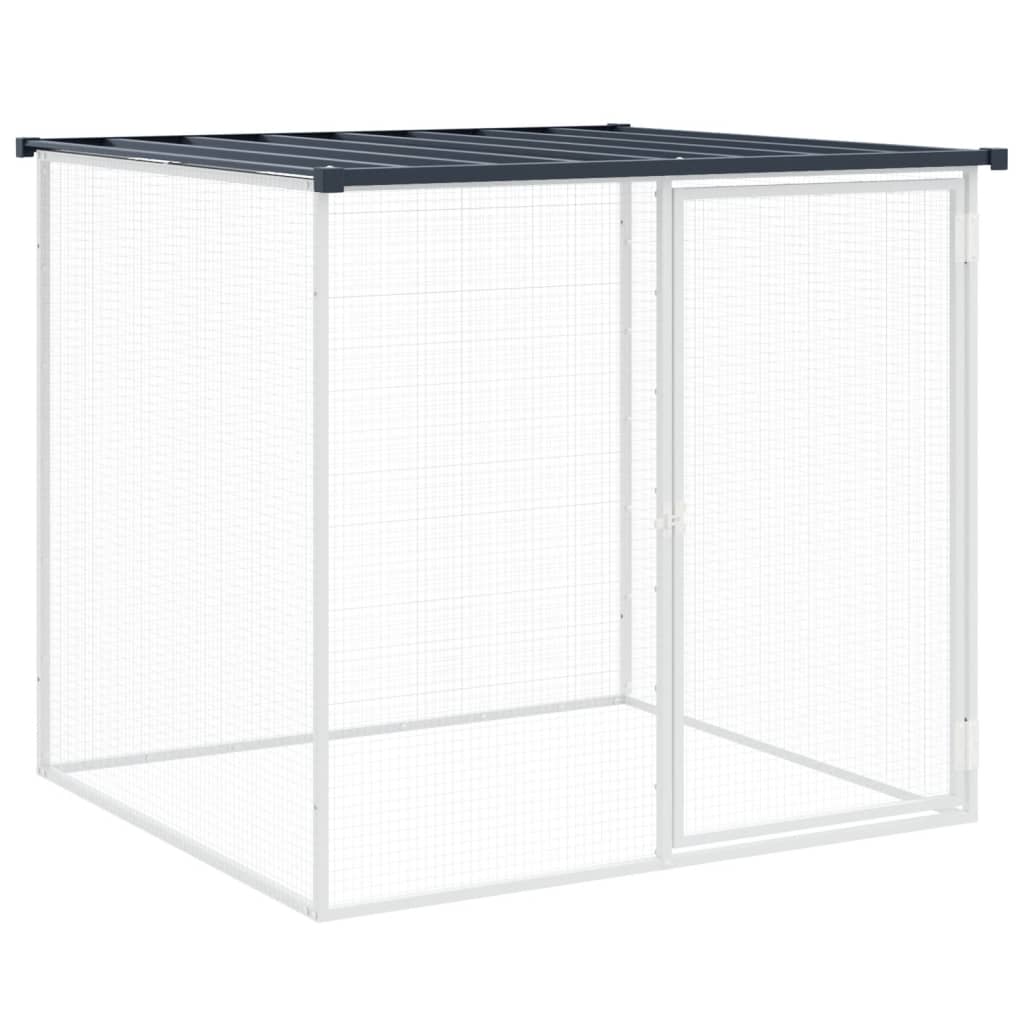 Vidaxl kippenhok met dak 103x98x90 cm gegalvaniseerd staal antraciet