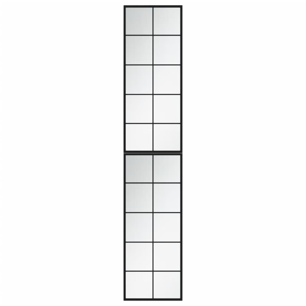 Vidaxl wandspiegels 2 st 100x40 cm metaal zwart