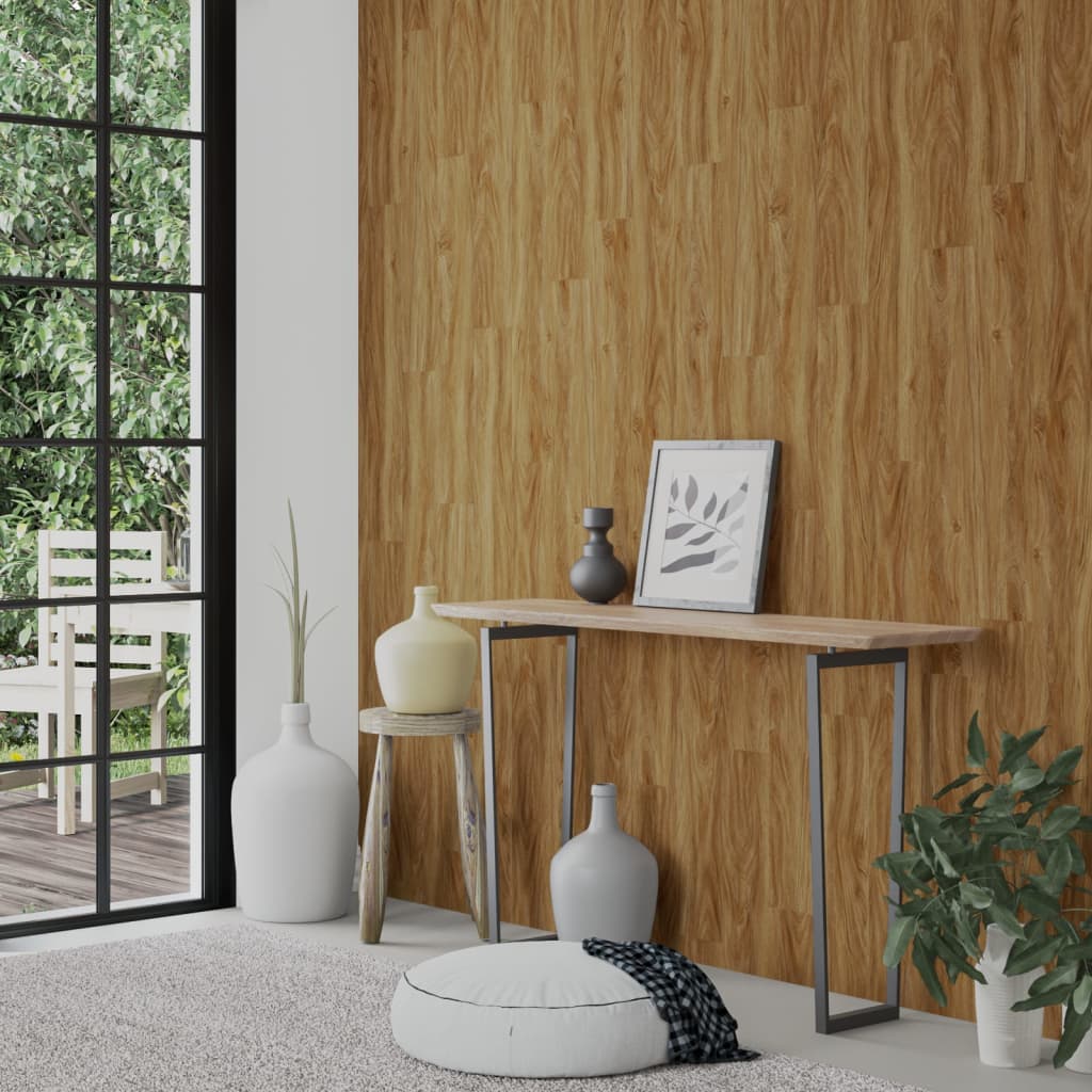 Vidaxl wandpanelen houtlook 4,12 m² pvc bruin