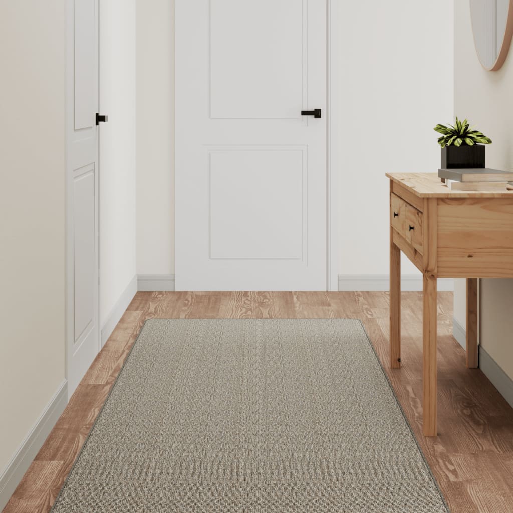 Vidaxl tapijtloper 80x400 cm sisal-look platina