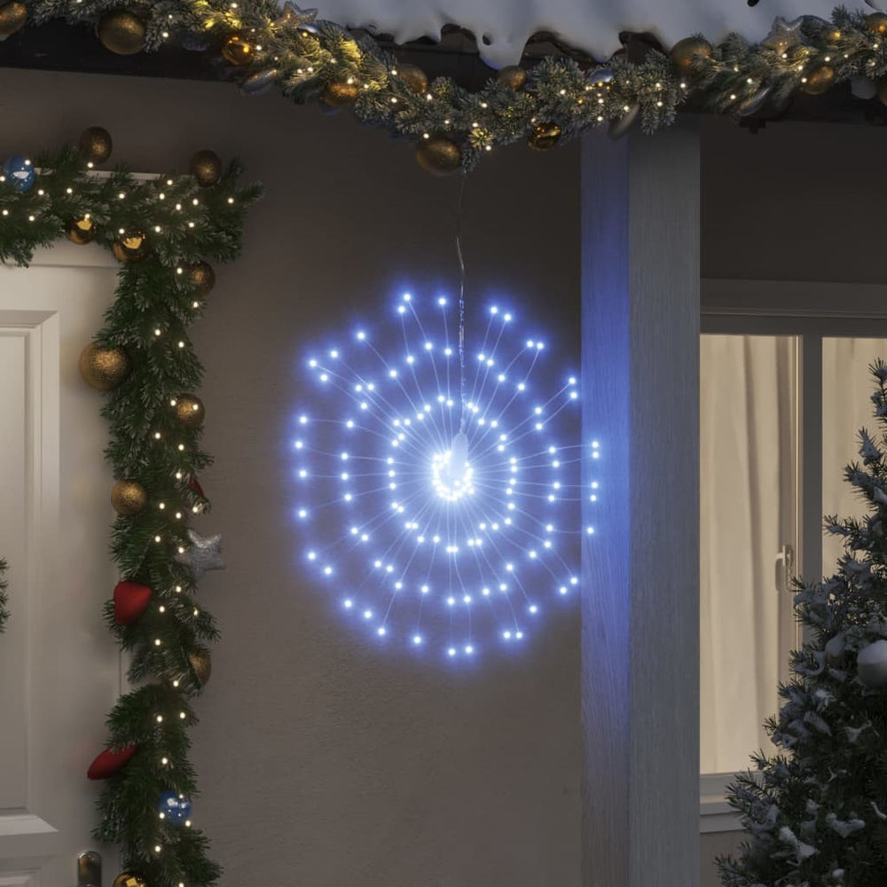 Vidaxl kerstverlichting vuurwerk 8 st 140 koudwitte led's 17 cm