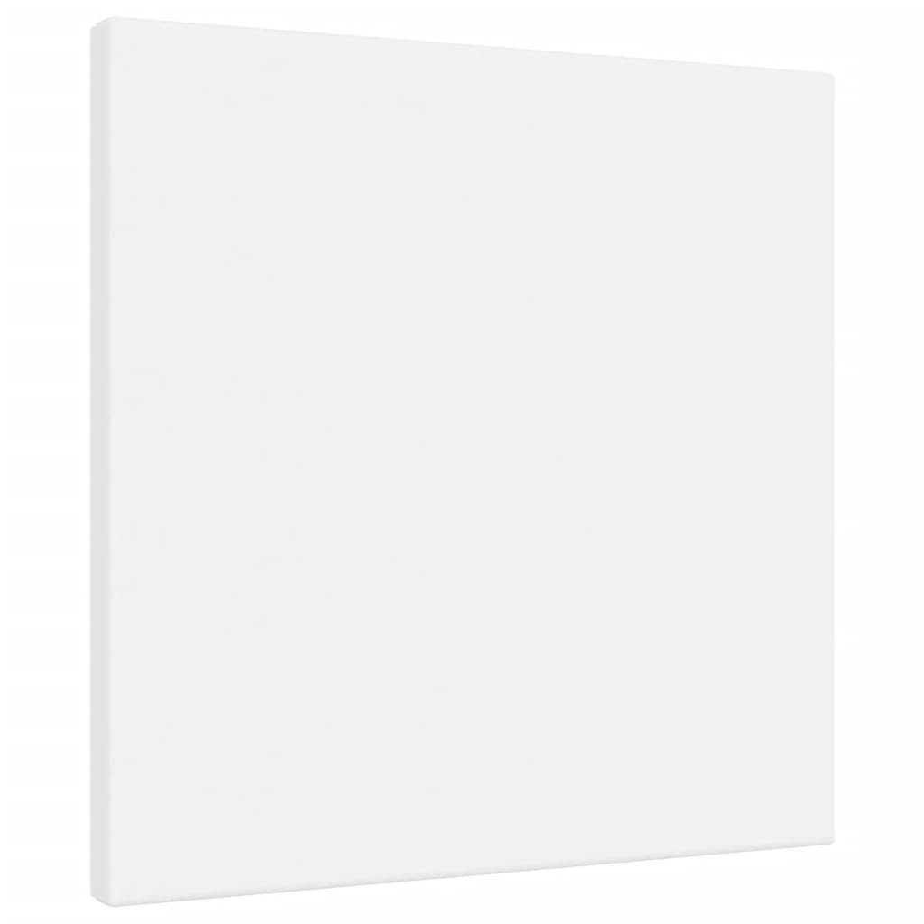 Vidaxl canvasdoeken 12 st stof en massief groenhout wit