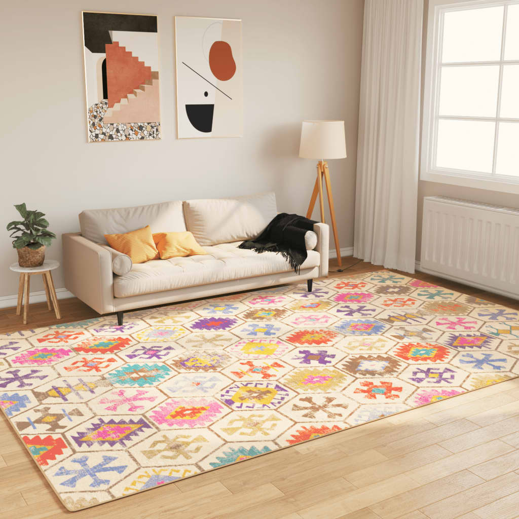 Vidaxl vloerkleed wasbaar antislip 190x300 cm meerkleurig