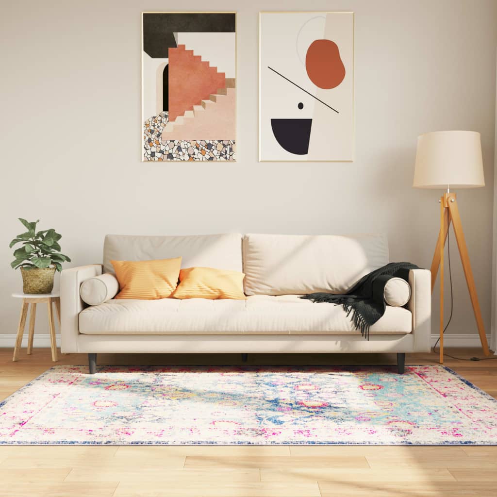 Vidaxl vloerkleed wasbaar antislip 120x180 cm meerkleurig