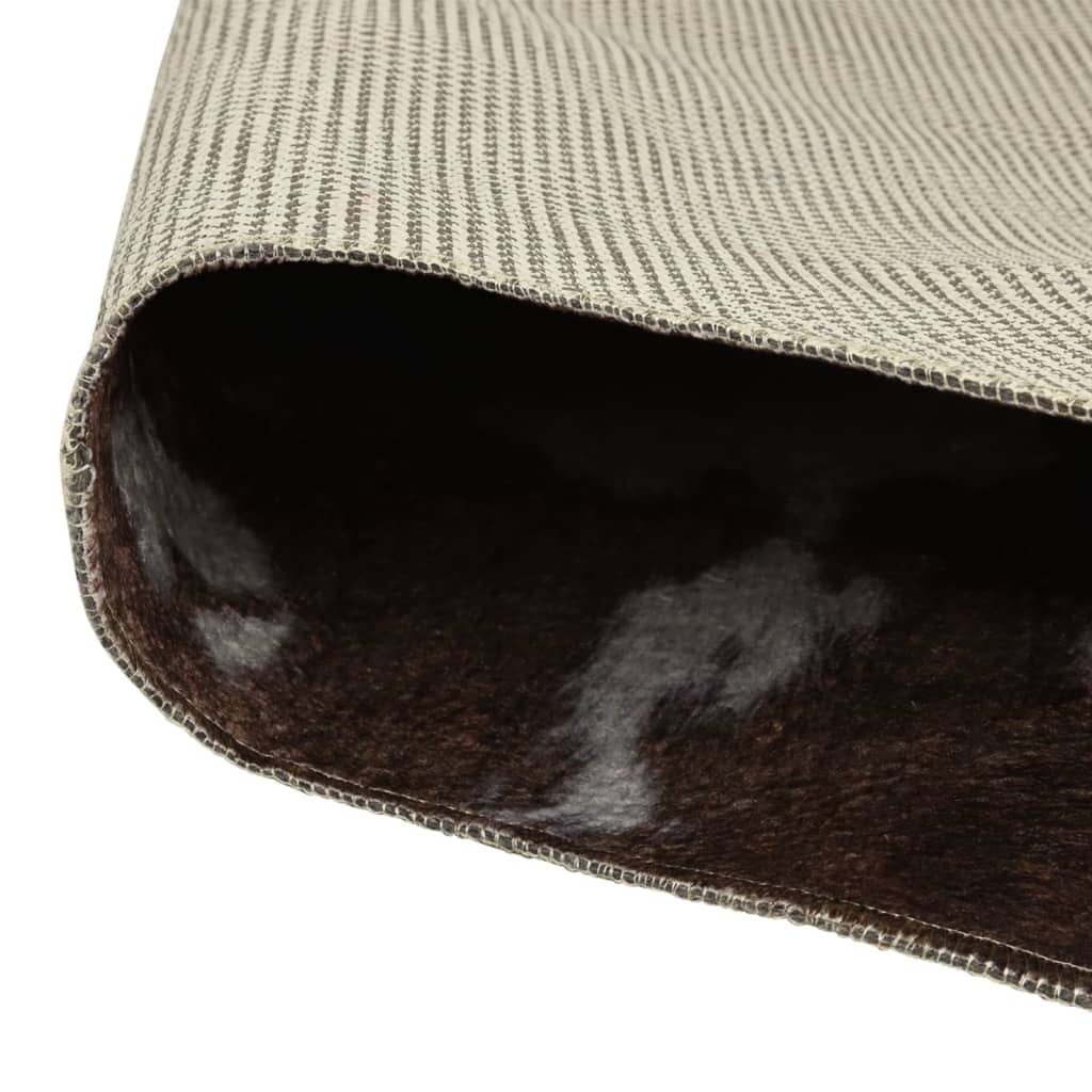 Vidaxl vloerkleed koeienpatroon wasbaar 120x170 cm zwart wit