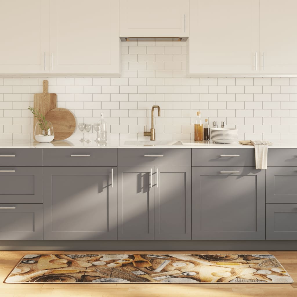 Vidaxl keukenmat wasbaar antislip 60x180 cm meerkleurig
