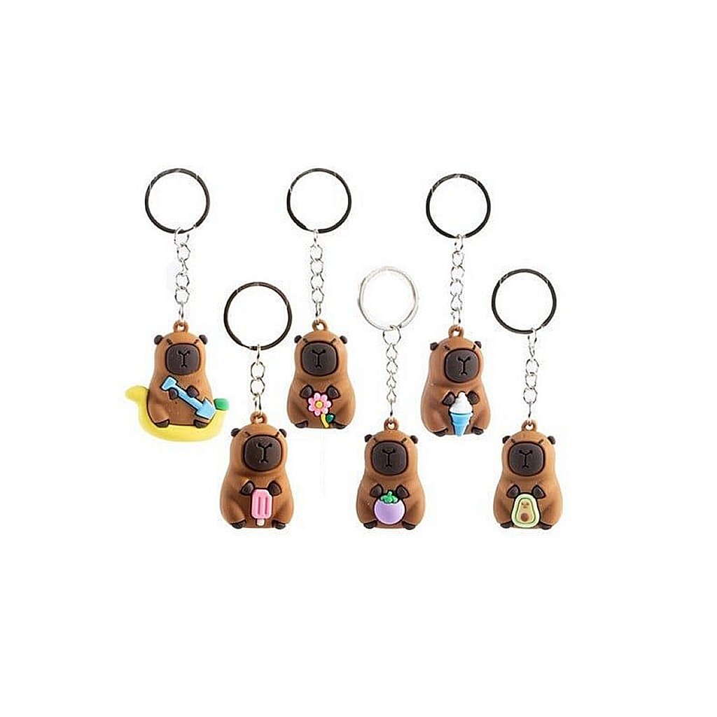 Jono toys sleutelhanger capibara - 4cm