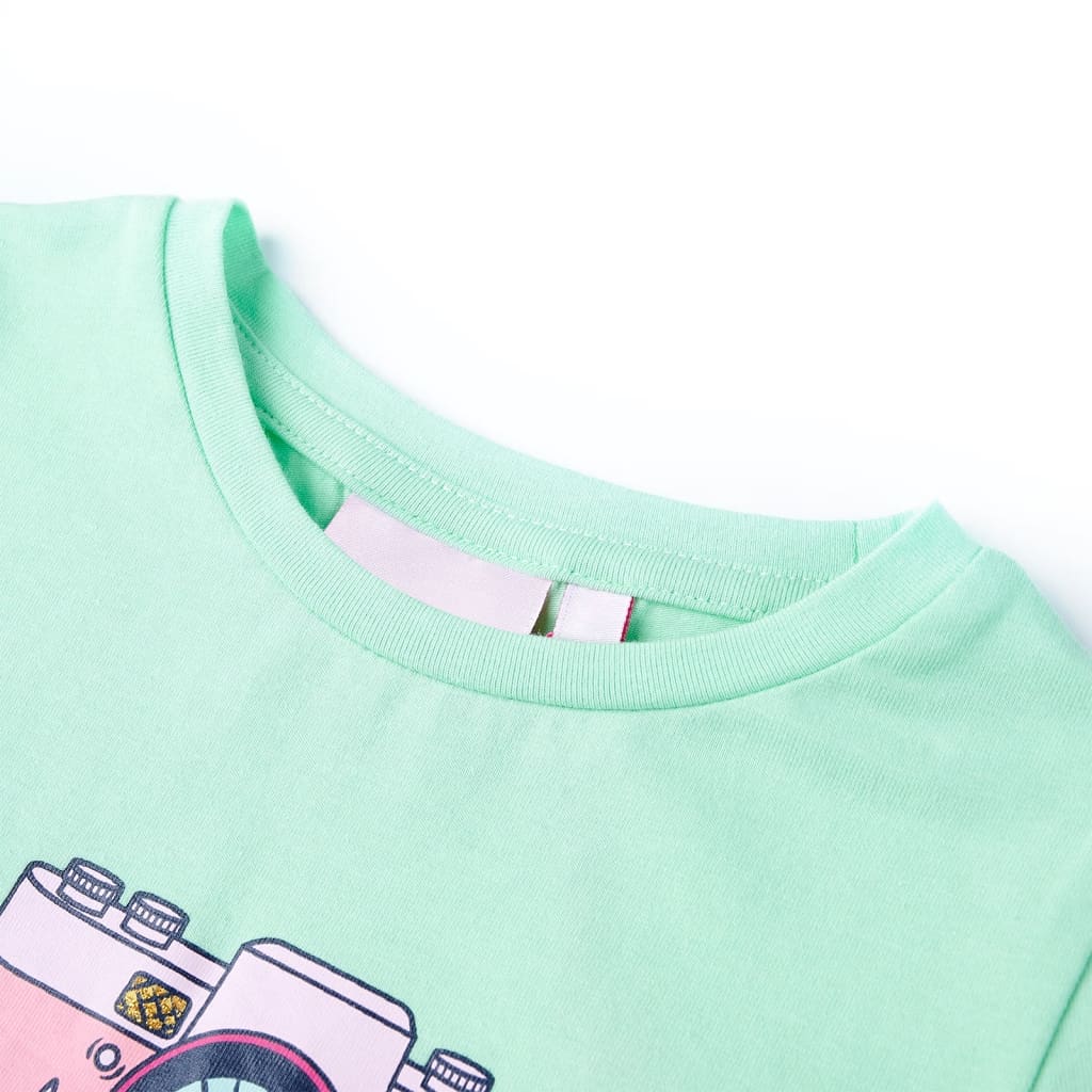VidaXL Kindershirt 92 felgroen