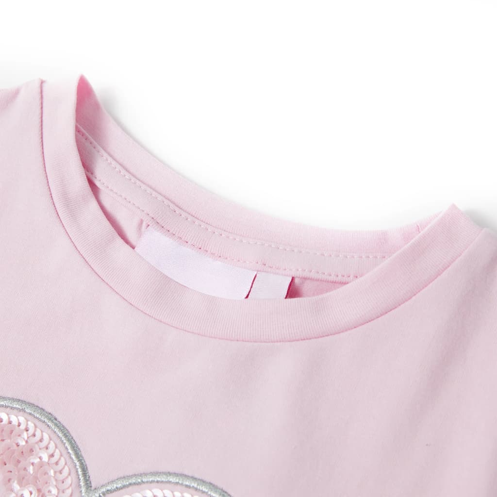 Vidaxl kindershirt 104 lichtroze