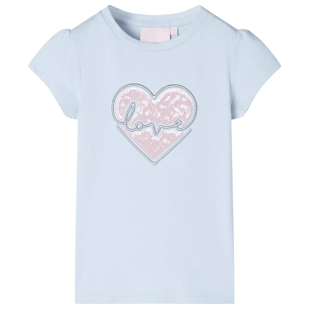 Vidaxl kindershirt 140 lichtblauw