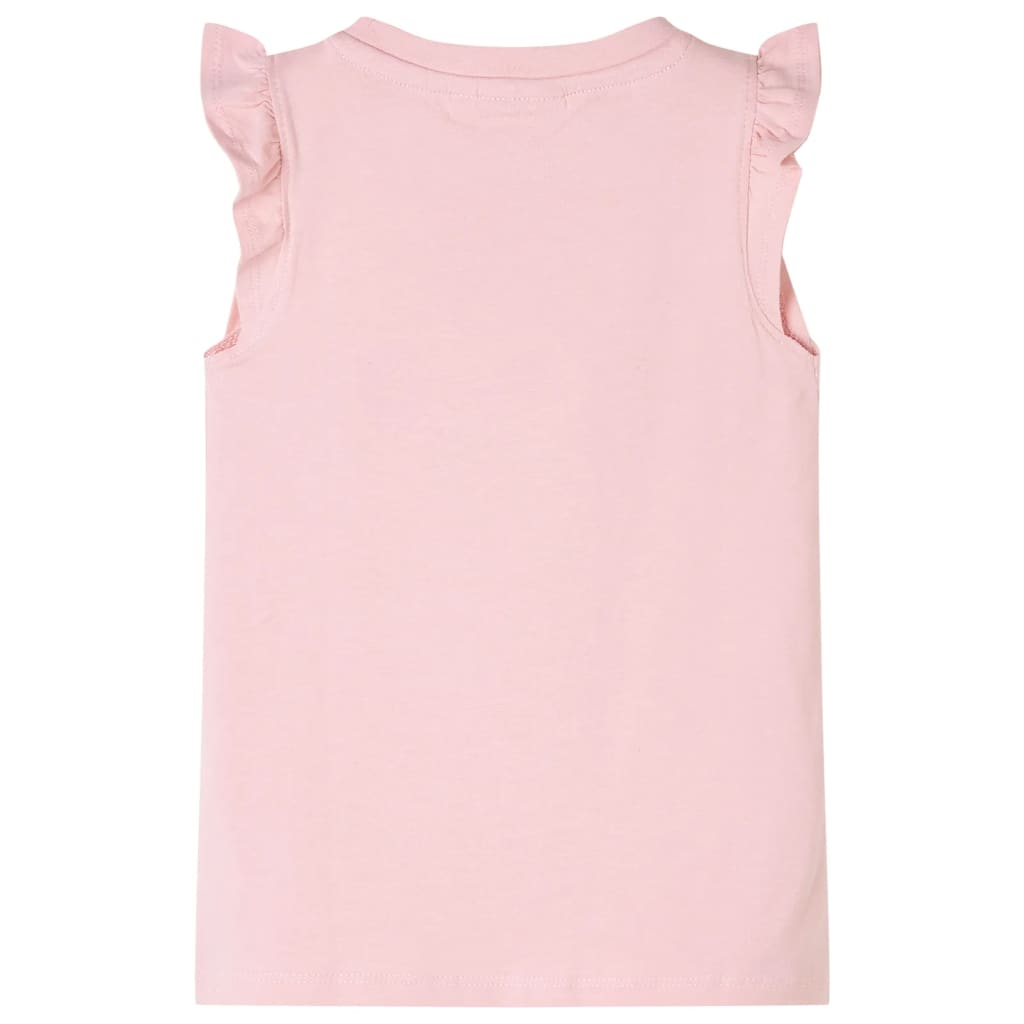 Vidaxl kindershirt met ruches aan de mouwen 116 lichtroze
