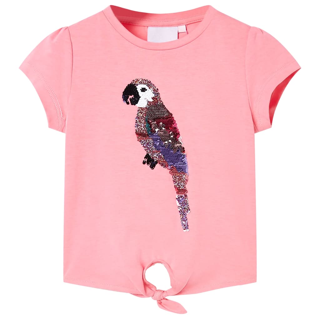 Vidaxl kindershirt 104 fluorescerend roze