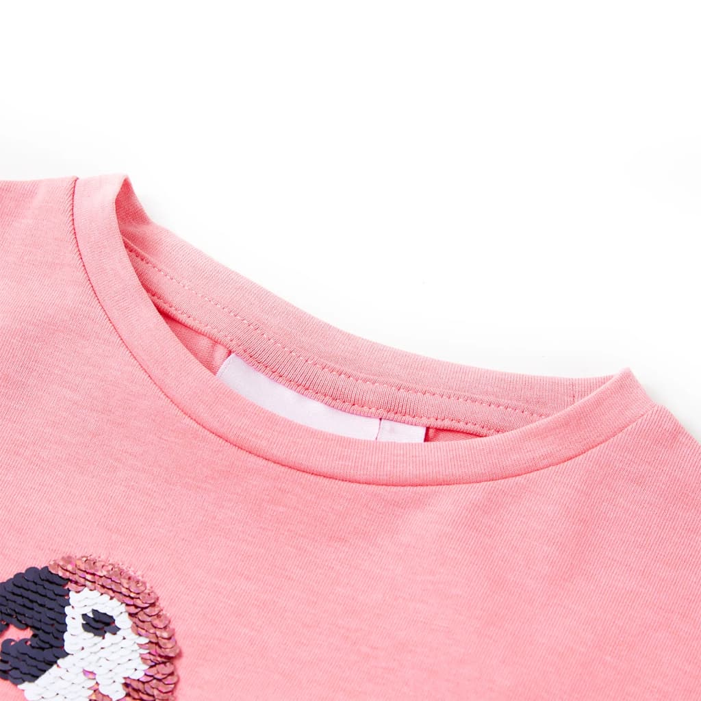 Vidaxl kindershirt 104 fluorescerend roze