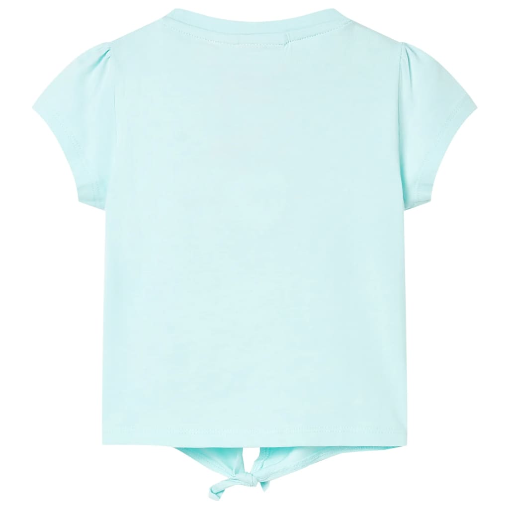 VidaXL Kindershirt 116 lichtzeeblauw
