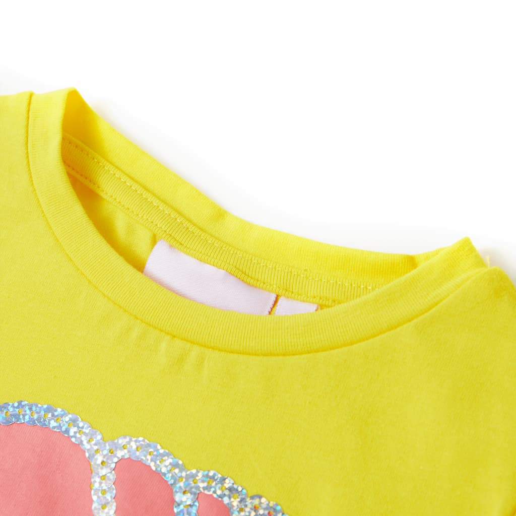 Vidaxl kindershirt 116 geel