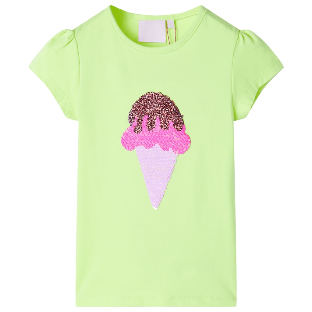 Vidaxl kindershirt 104 neongeel