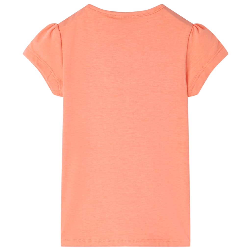 VidaXL Kindershirt 92 neon oranje