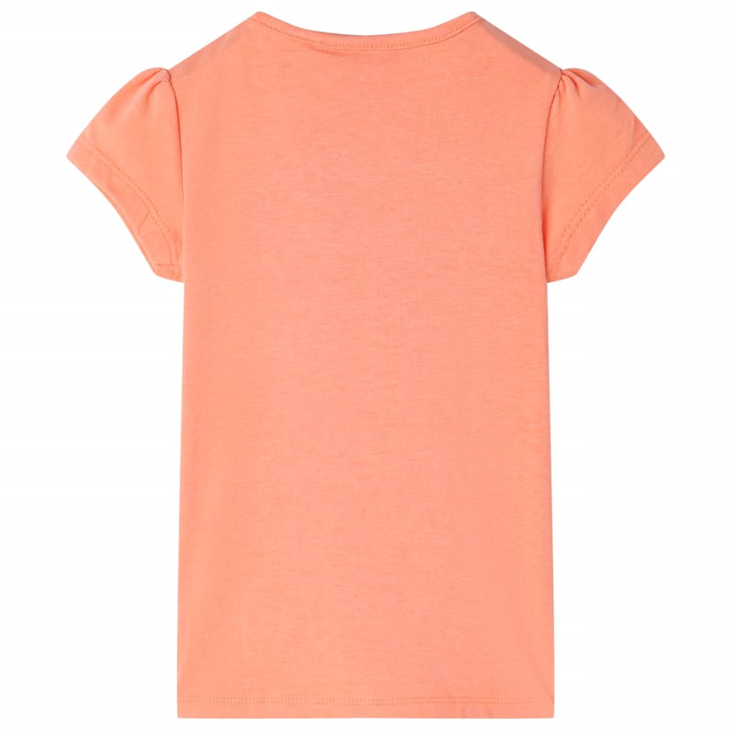 VidaXL Kindershirt 140 neon oranje