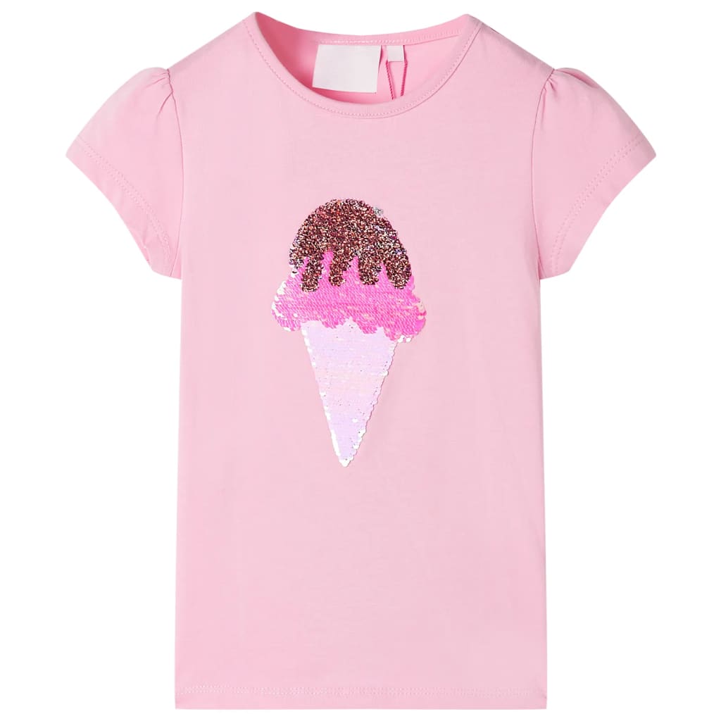 Vidaxl kindershirt 92 felroze