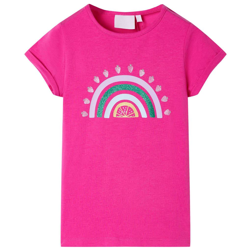 Vidaxl kindershirt 92 donkerroze
