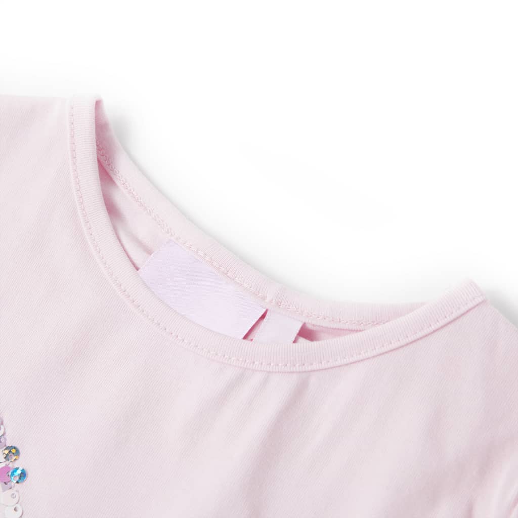 Vidaxl kindershirt met kapmouwen 128 zachtroze