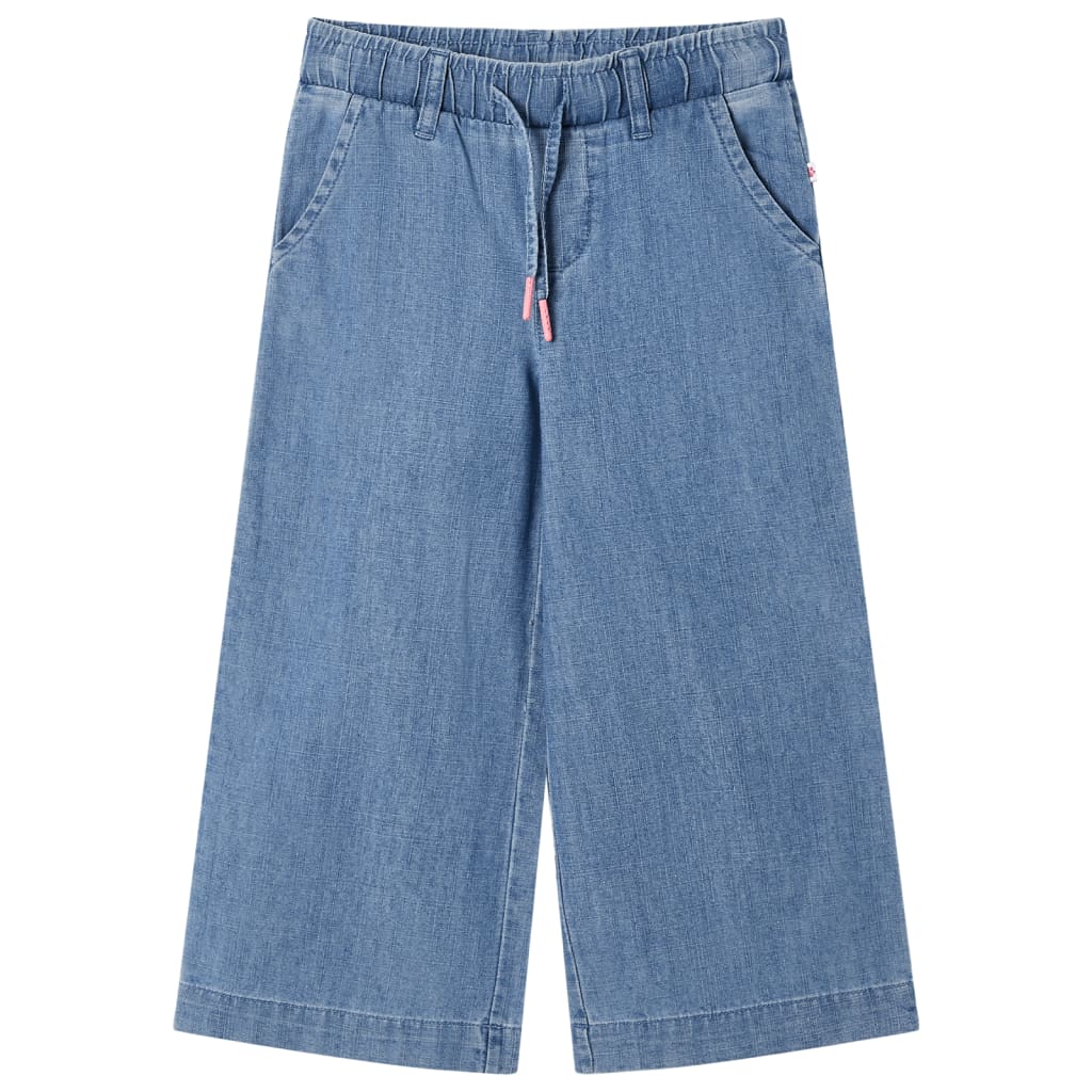 Vidaxl kinderbroek 116 denimblauw