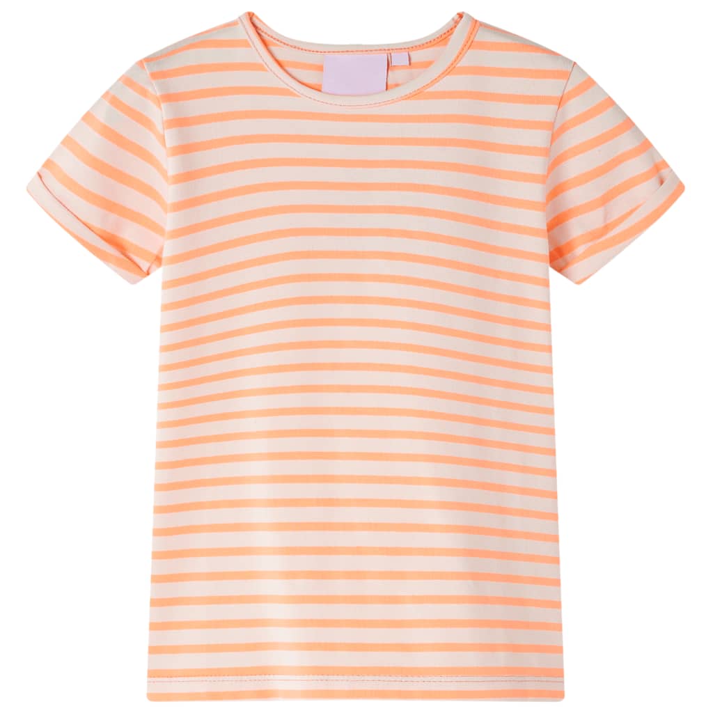 VidaXL Kindershirt 128 neon oranje