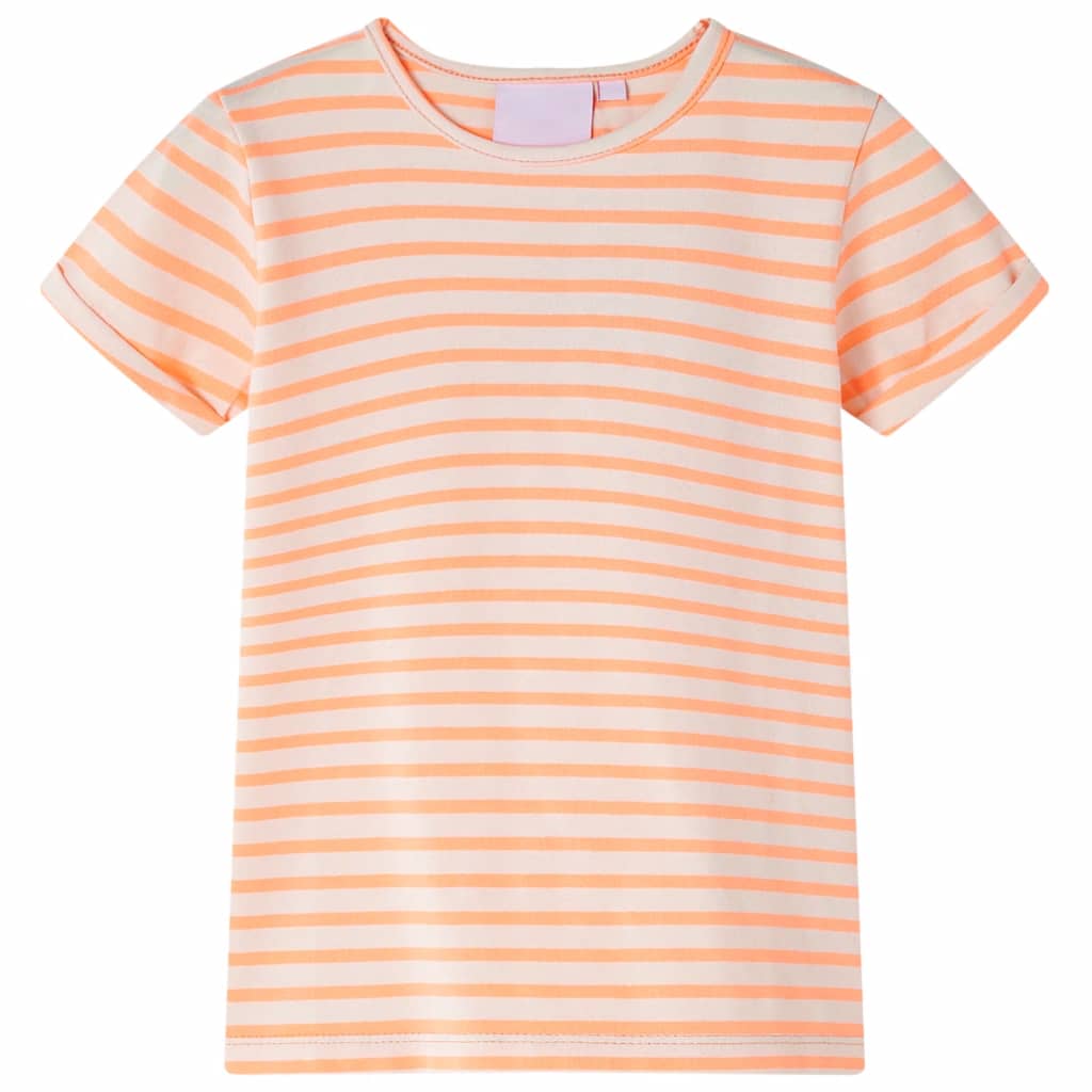 VidaXL Kindershirt 140 neon oranje