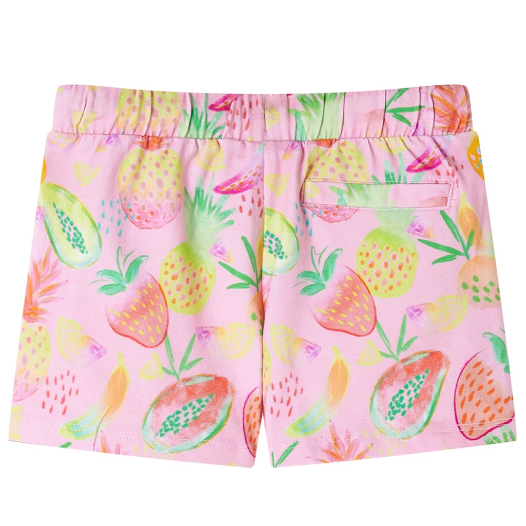 Vidaxl kindershort met trekkoord 140 zachtroze