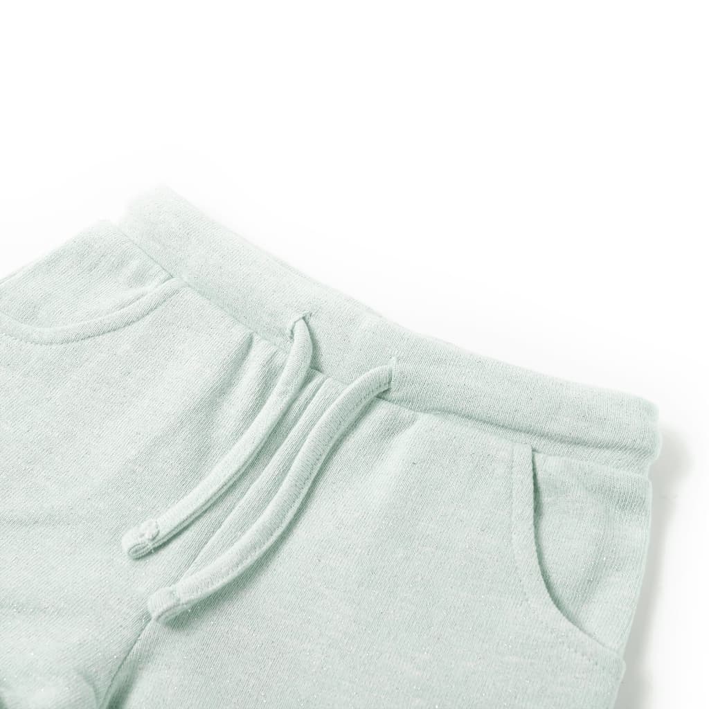 Vidaxl kindershorts met trekkoord 116 gemengd lichtmintkleurig