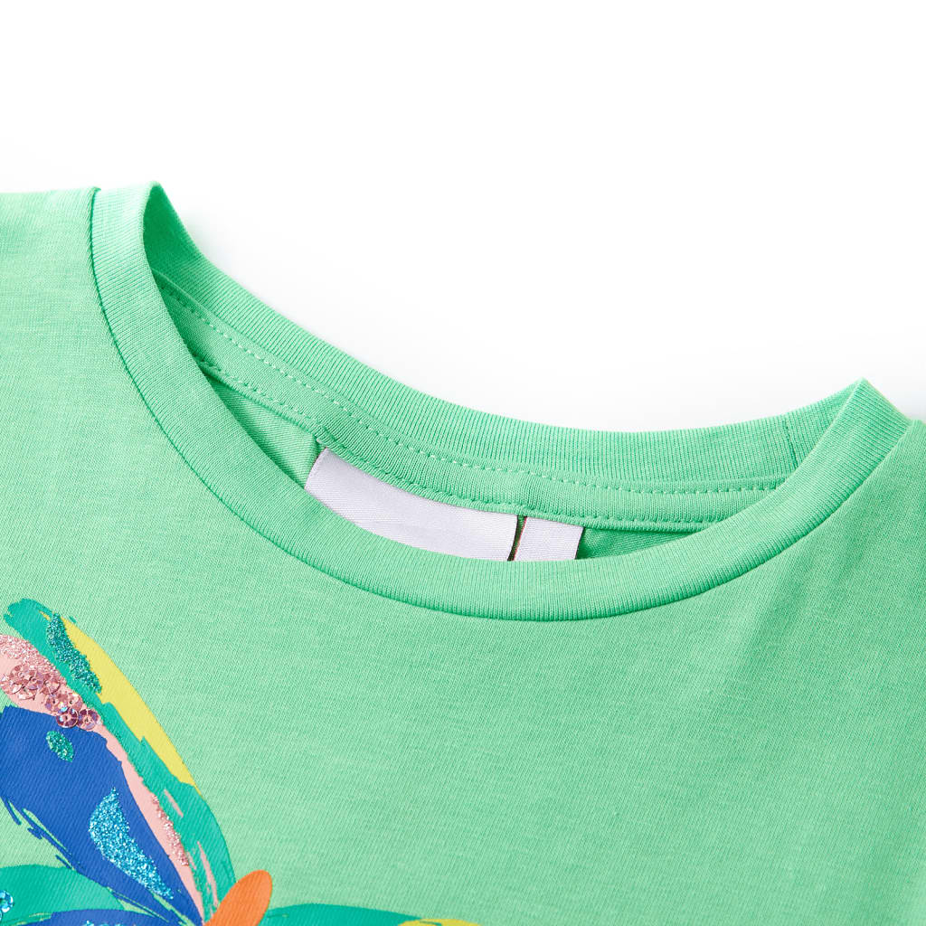 Vidaxl kindershirt 92 lichtgroen