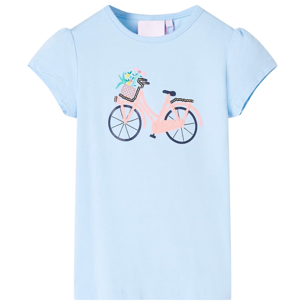 Vidaxl kindershirt 140 lichtblauw