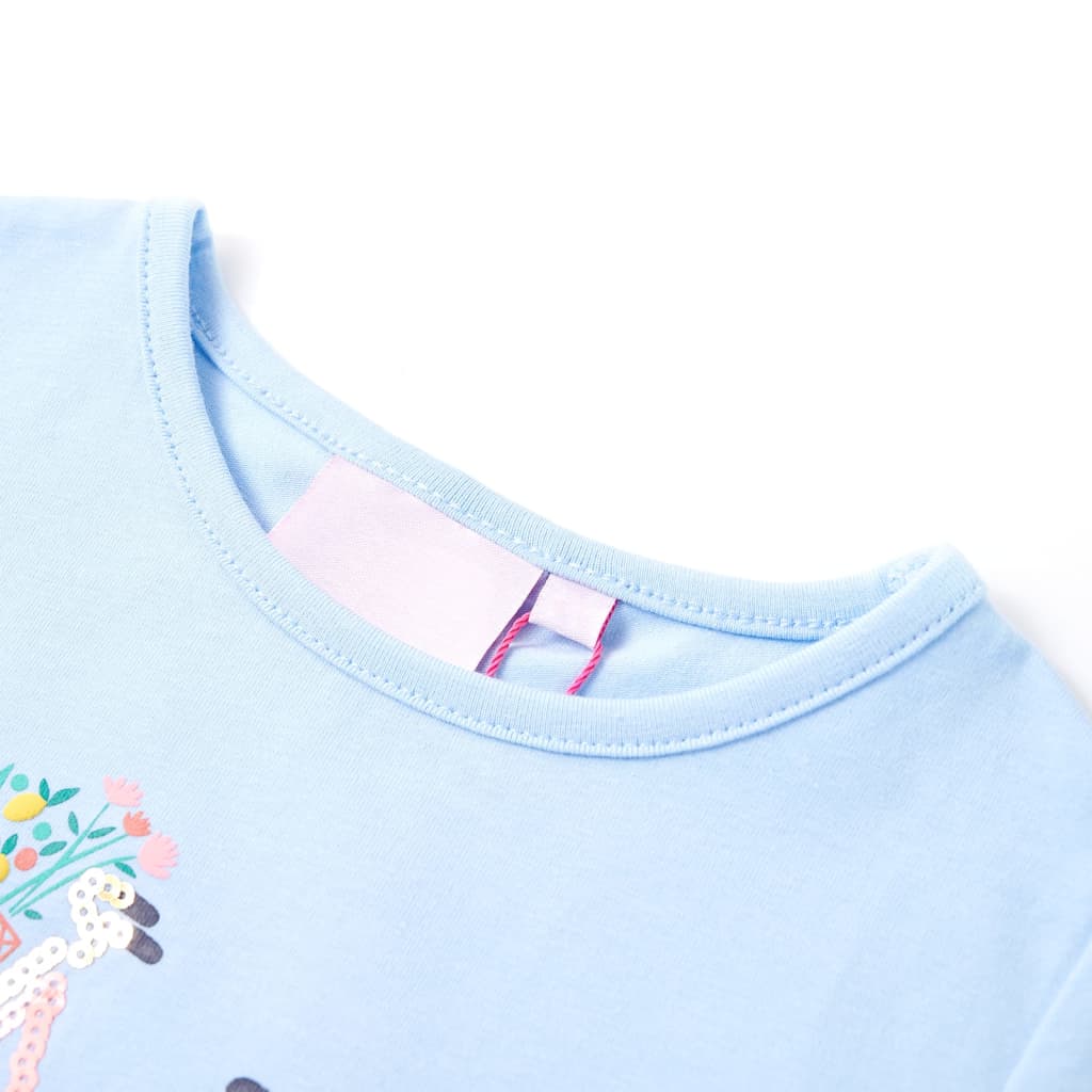 Vidaxl kindershirt 140 lichtblauw