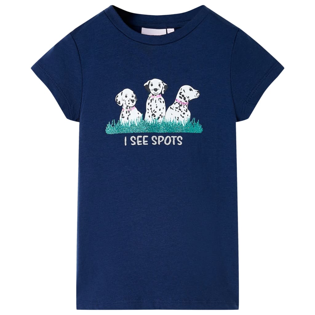 Vidaxl kindershirt 140 marineblauw