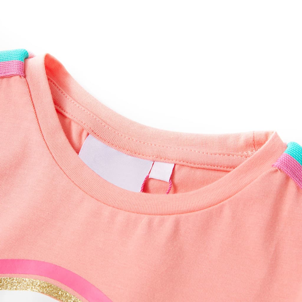 Vidaxl kindershirt 140 lichtkoraalkleurig