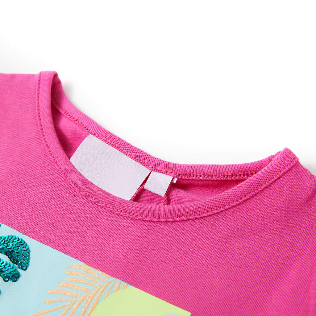 Vidaxl kindershirt 140 donkerroze