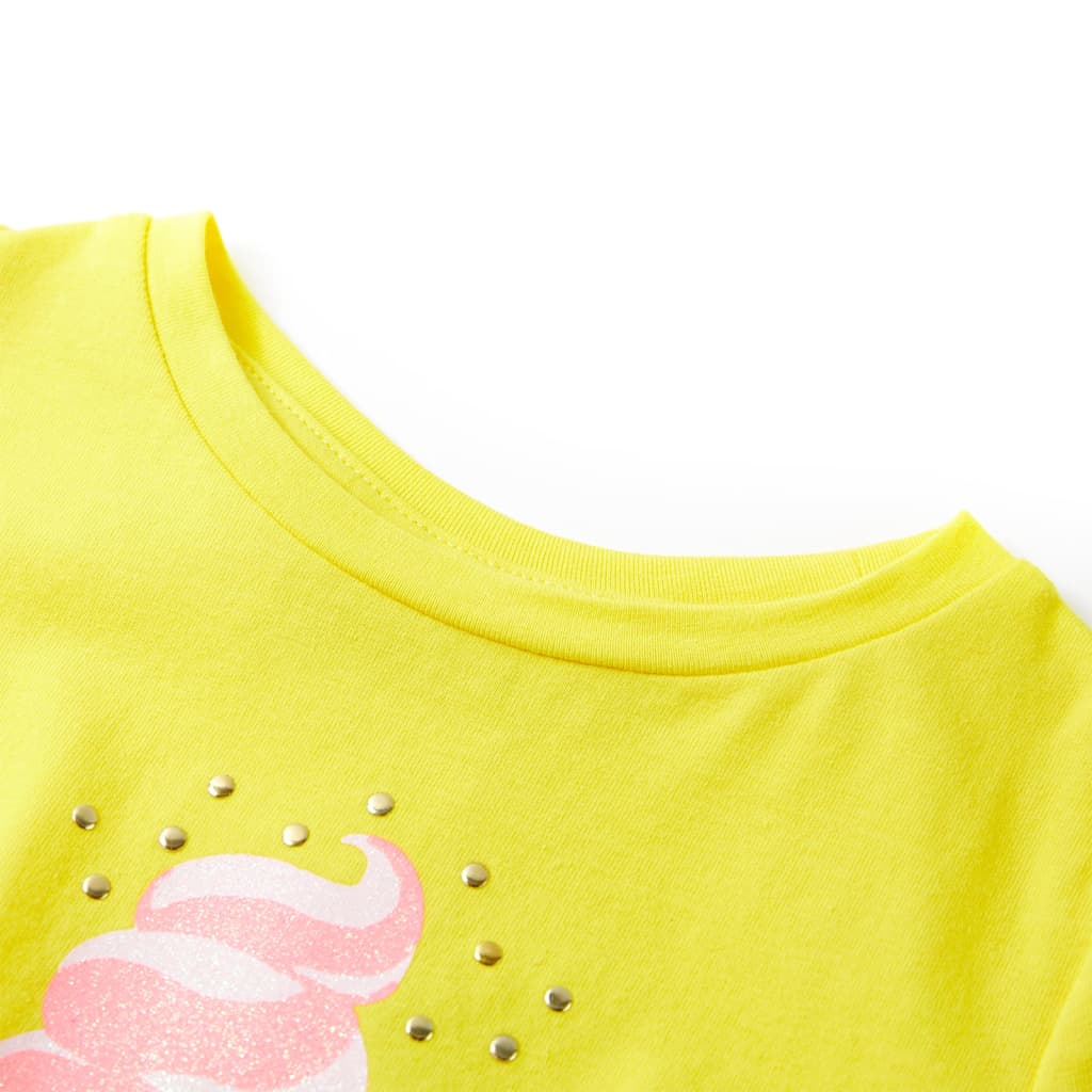 Vidaxl kindershirt 116 geel