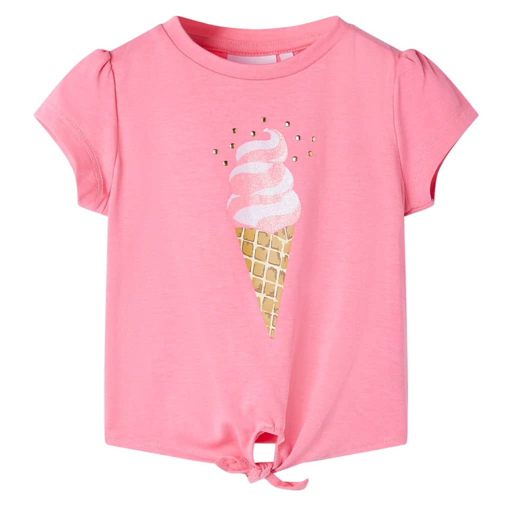 Vidaxl kindershirt 140 fluorescerend felroze