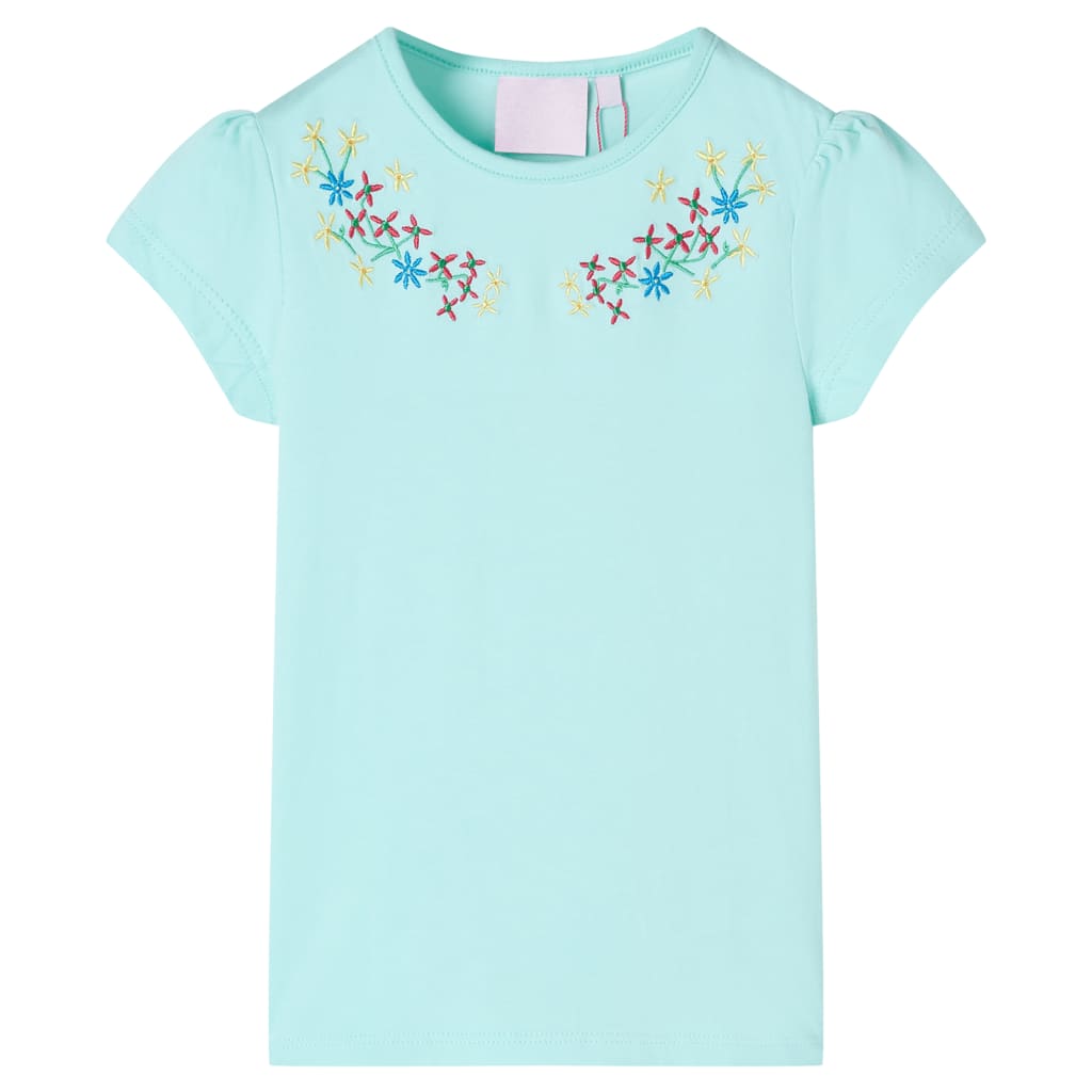 Vidaxl kindershirt 128 lichtzeeblauw
