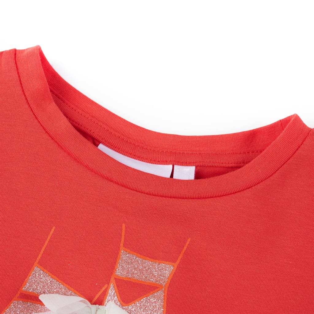 Vidaxl kindershirt 140 rood